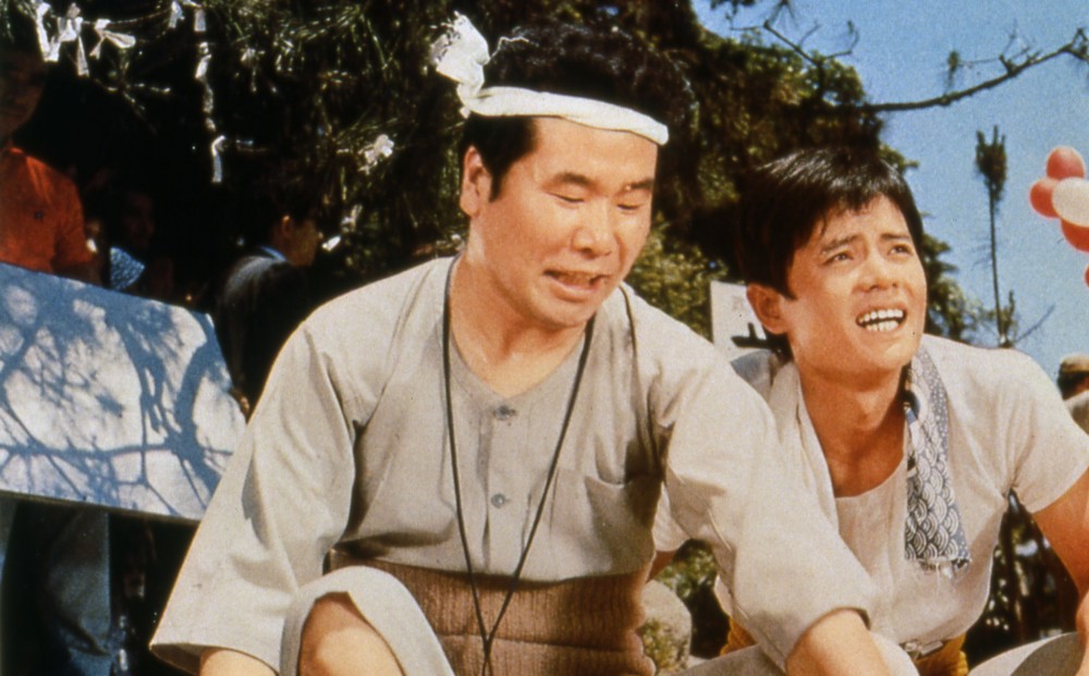 Actor Kiyoshi Atsumi and another man.