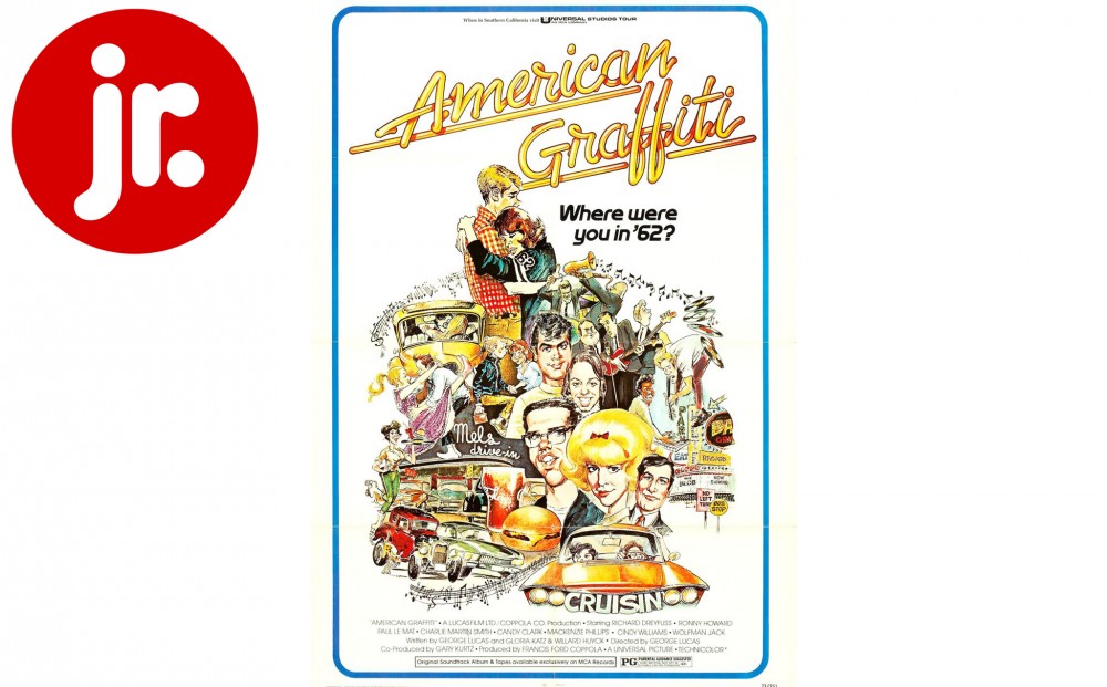 Movie poster for AMERICAN GRAFFITI.