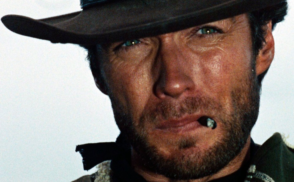 Close-up on actor Clint Eastwood.