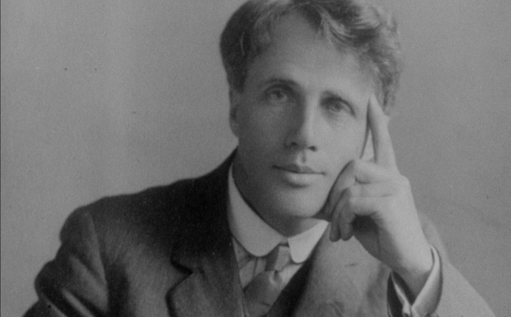 An old photograph of Robert Frost when he was a young man.