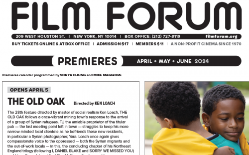 Apr-Jun 2024 <br>Film Forum Premieres & Repertory Calendar