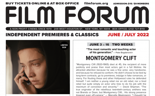 New! Summer 2022 Film Forum Premieres & Repertory Calendar