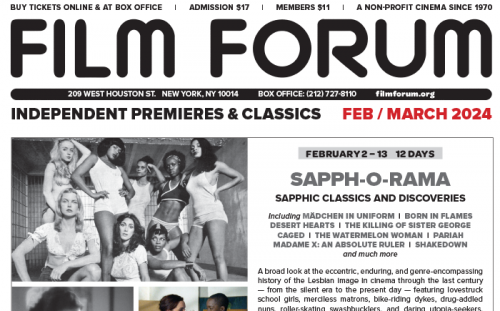 New! Feb-Mar 2024 <br>Film Forum Premieres & Repertory Calendar