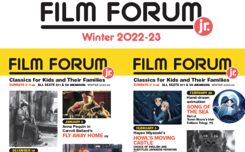 Film Forum Jr. <br> Winter 2022-23 Calendar