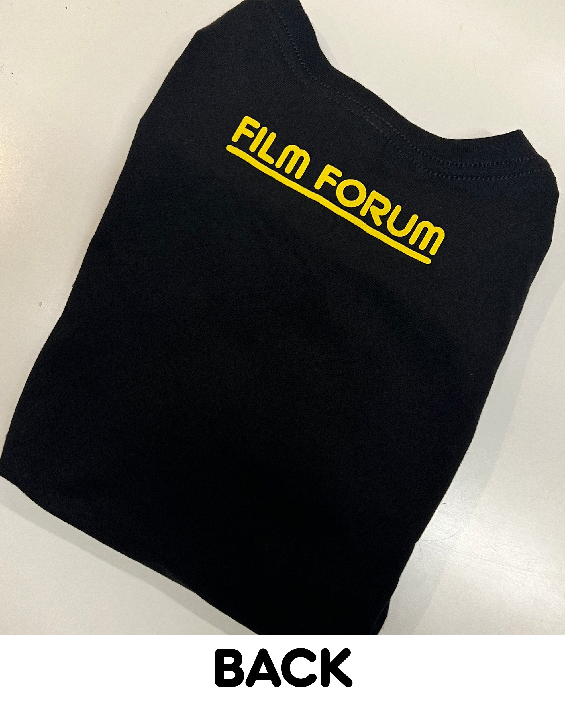 Greetings from Film Forum - Back of Tshirt
